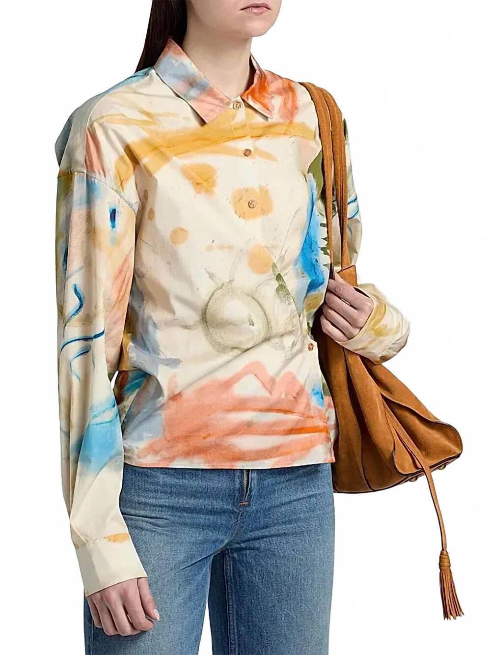 NEW ULLA JOHNSON artist cotton blouse in western dream - Picture 3 of 8